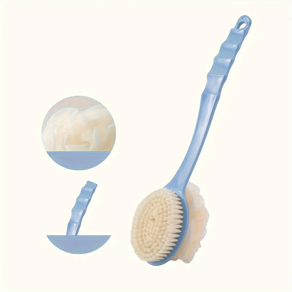 Brosse de Douche Exfoliante – Long Manche Souple, Gommage & Massage – Accessoire de Bain Pour un Nettoyage Profond du Corps Vibella