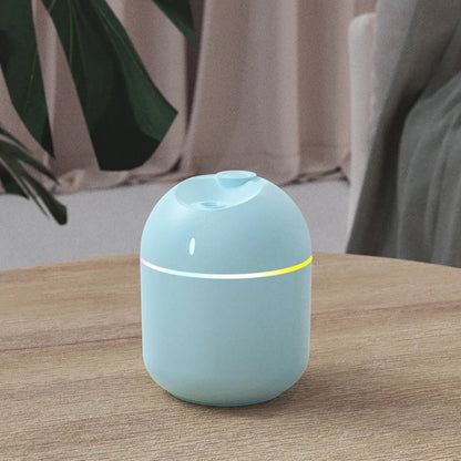 Mini Humidificateur d’Air 270 ml – Diffuseur d’Arômes LED avec Veilleuse & Arrêt Automatique – USB, Pour Maison et Bureau Vibella