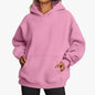 Hoodie Oversize Mixte – Sweat Chaud en Polaire, Style Casual, Multi-Couleurs pour le Printemps et l’Automne Vibella