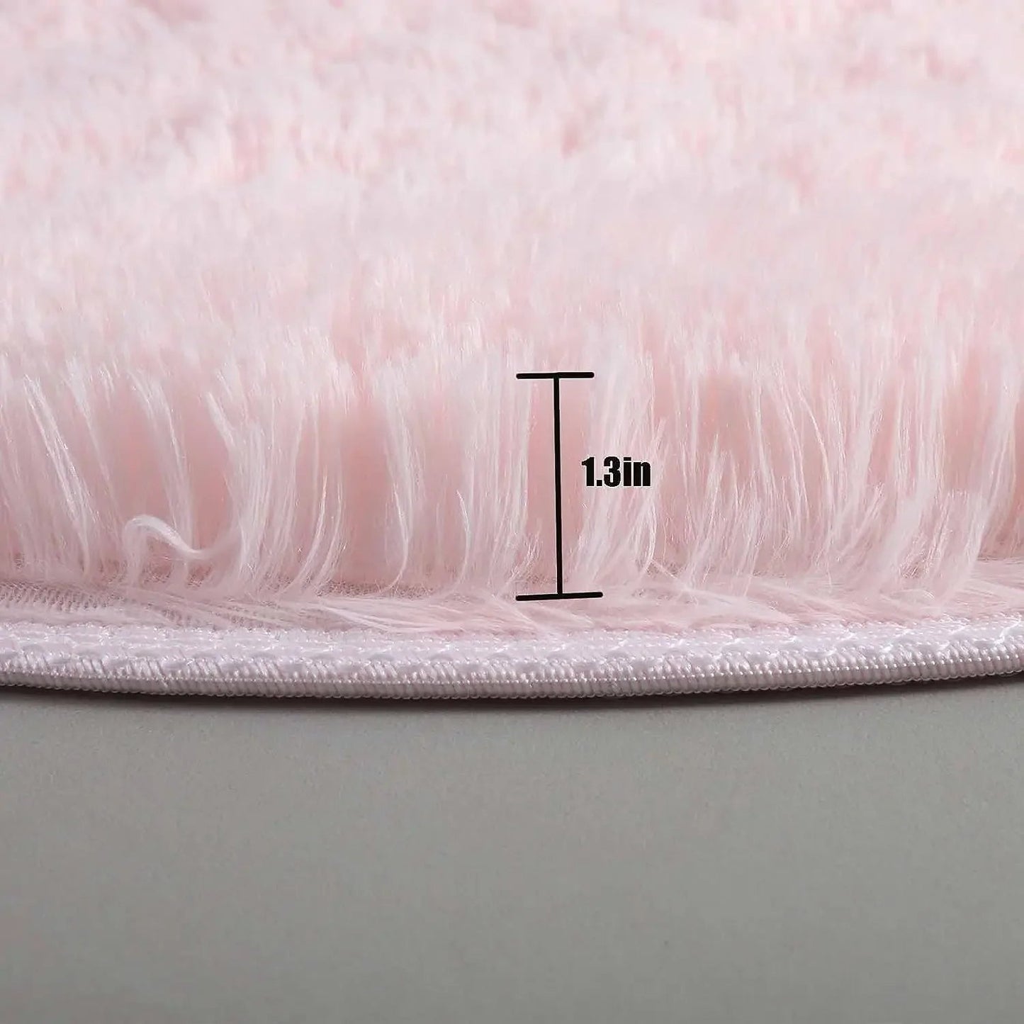 Tapis Rond Ultra Doux – Moelleux & Fluffy – Tapis Blanc pour Salon, Chambre & Chambre d’Enfant – Décoration Maison Confort Luxe Vibella