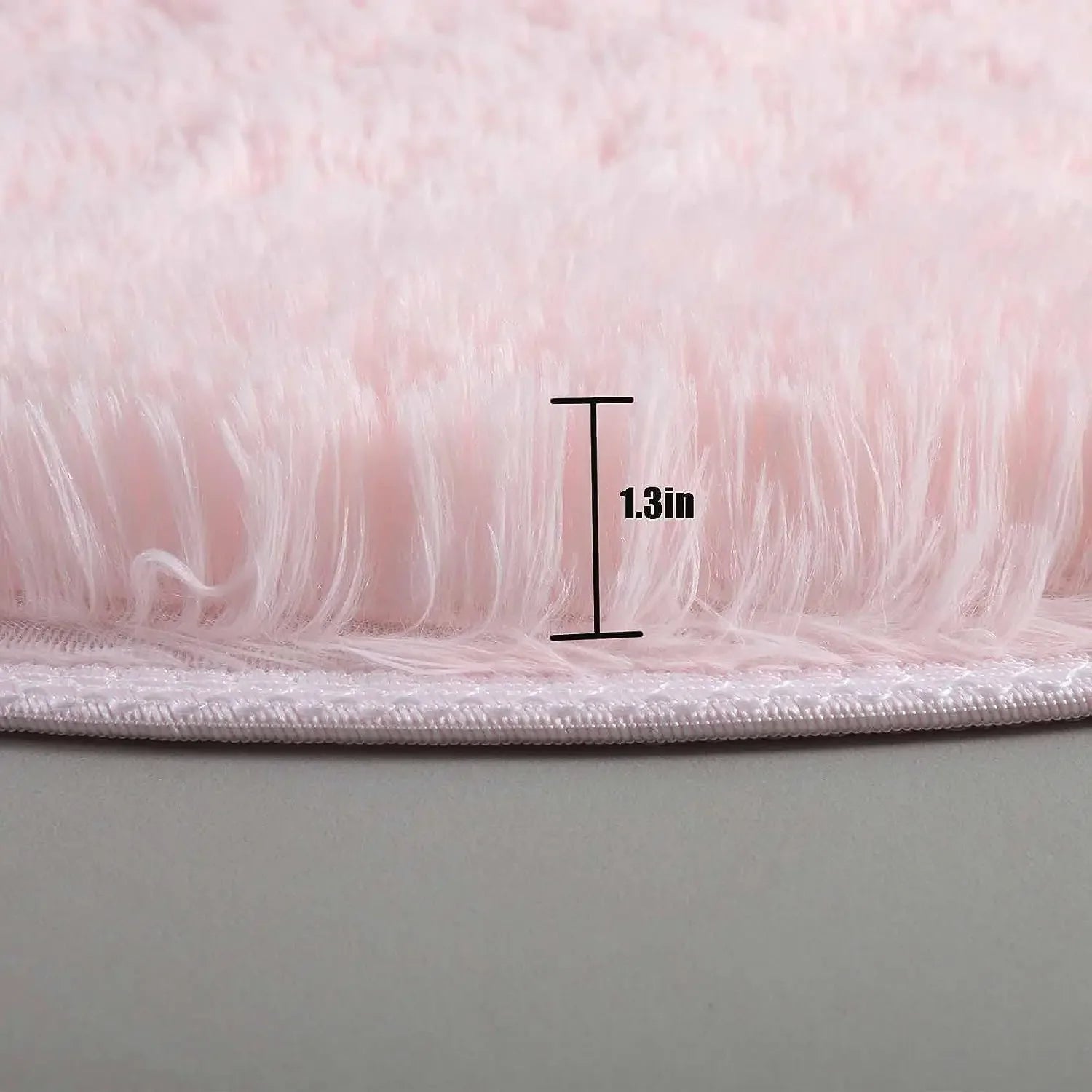 Tapis Rond Ultra Doux – Moelleux & Fluffy – Tapis Blanc pour Salon, Chambre & Chambre d’Enfant – Décoration Maison Confort Luxe Vibella