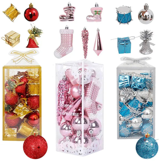 Boules de Noël Multicolores – Ornements à Suspendre pour Sapin, Décorations Maison pour Noël 2026 et Nouvel An Vibella