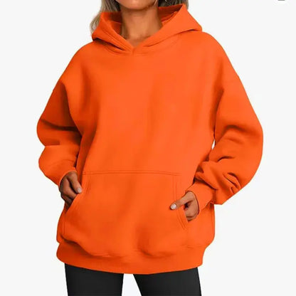 Hoodie Oversize Mixte – Sweat Chaud en Polaire, Style Casual, Multi-Couleurs pour le Printemps et l’Automne Vibella