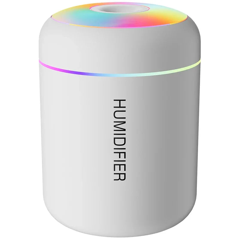 Mini Humidificateur d’Air 180 ml – Diffuseur d’Arômes USB Ultrasonique avec Éclairage LED – Pour Voiture, Maison & Chambre Vibella