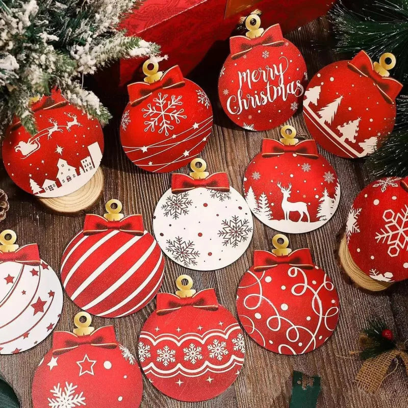 Lot de 12 Boules de Noël – Décorations Festives pour Sapin, Noël 2026 Vibella